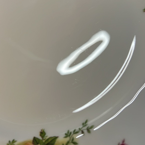 SALAD / DESERT PLATE OLD COUNTRY ROSES ROYAL ALBERT BONE CHINA ENGLAND 1962 VTG - Picture 10 of 12